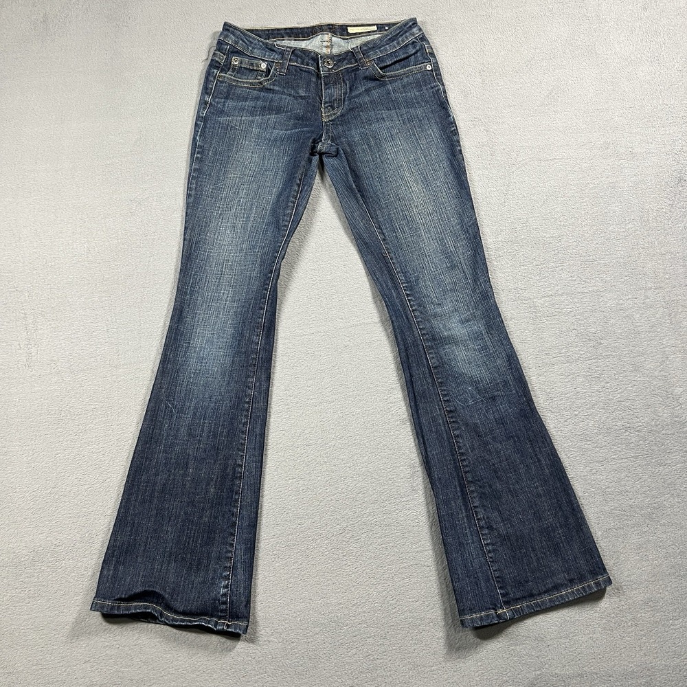 Chip & Pepper Jeans Womens 3 Blue La Jolla Flare Low Rise‎ Dark Wash Denim